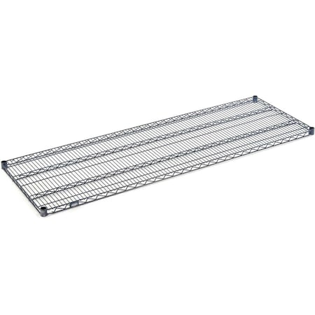 Nexel on Wire Shelving Add-On, Blue Epoxy, 72W X 24D X 74H A24727N